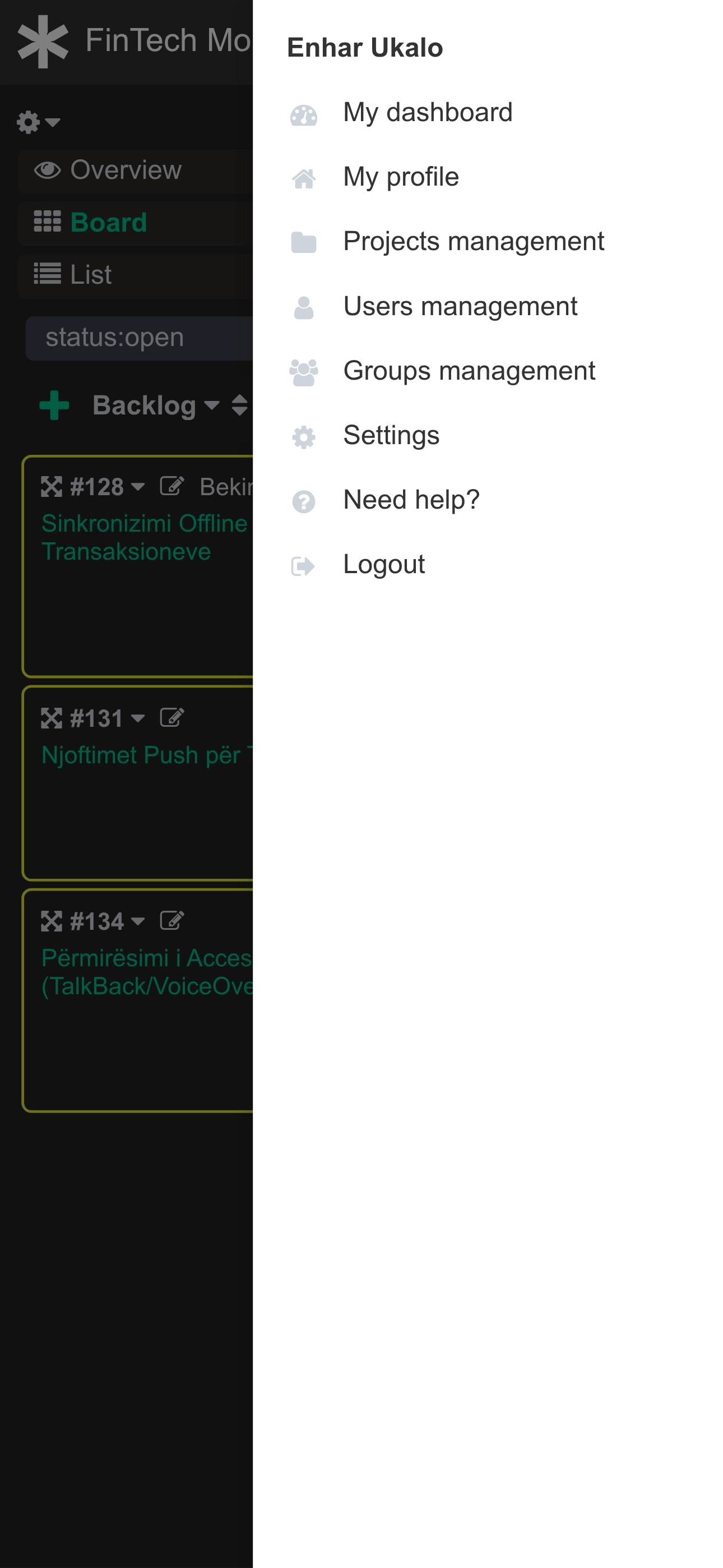 DeepFlow sidebar on mobile